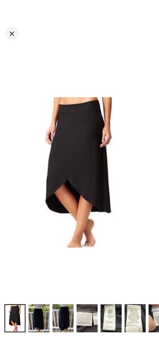Athleta Black Ribbon Skirt